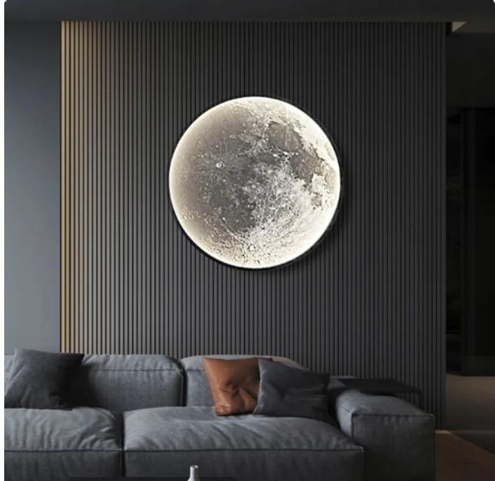 Kinkiet ścienny księżyc 40x40 cm xl wewnętrzny dekoracyjny do salonu lub sypialni  5 Full Screen