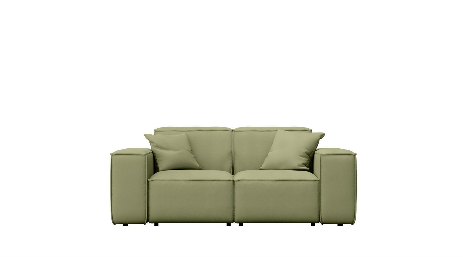 Sofa ogrodowa MALIBU  186x73x88 cm wodoodporna UV 2-os + 2 poduszki do ogrodu jasnozielona nr. 1