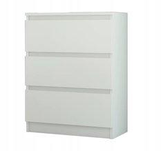 Komoda MODERN 70x40 cm biała z szufladami do biura sypialni lub salonu - Miniaturka zdjęcia nr 1