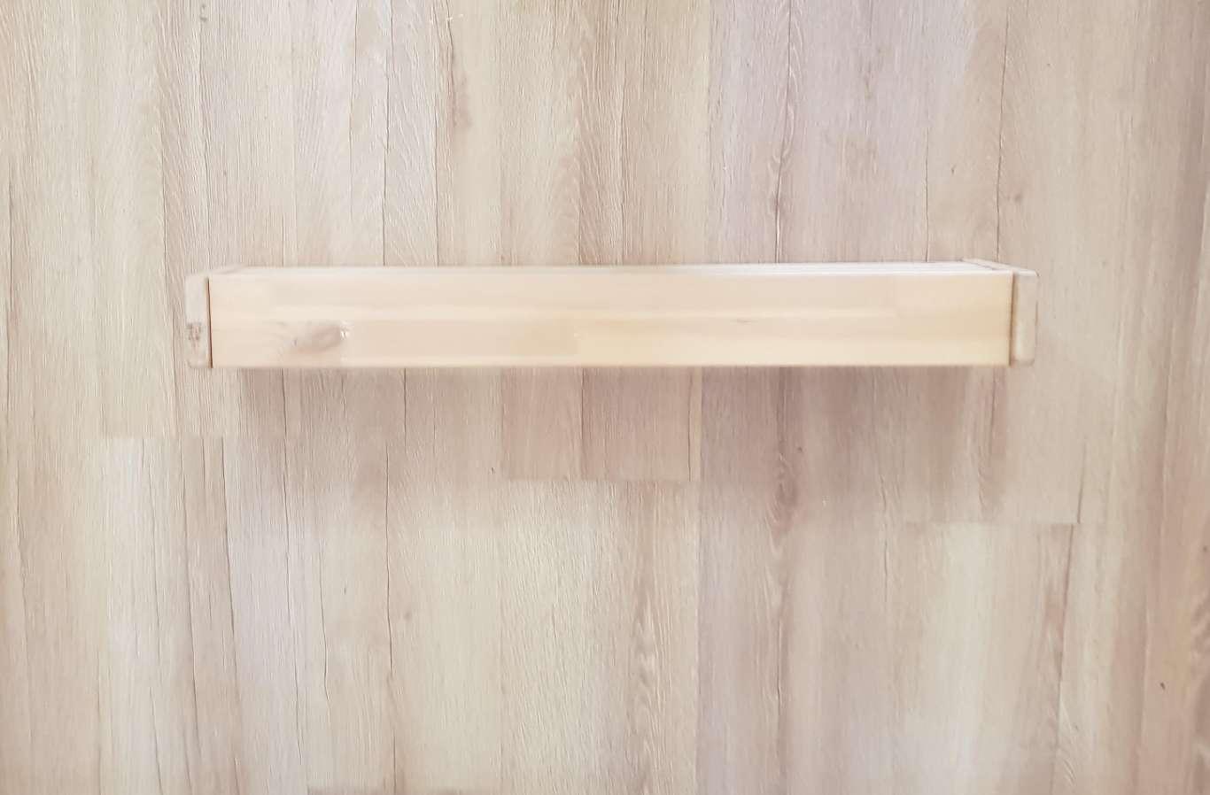 Duża solidna drewniana półka na przyprawy lub książeczki 5 Full Screen