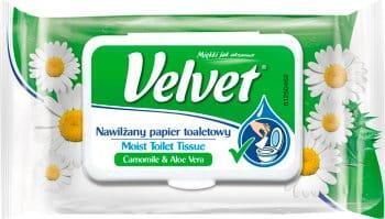 Velvet nawilżany papier toaletowy 48szt. Rumianek nr. 1
