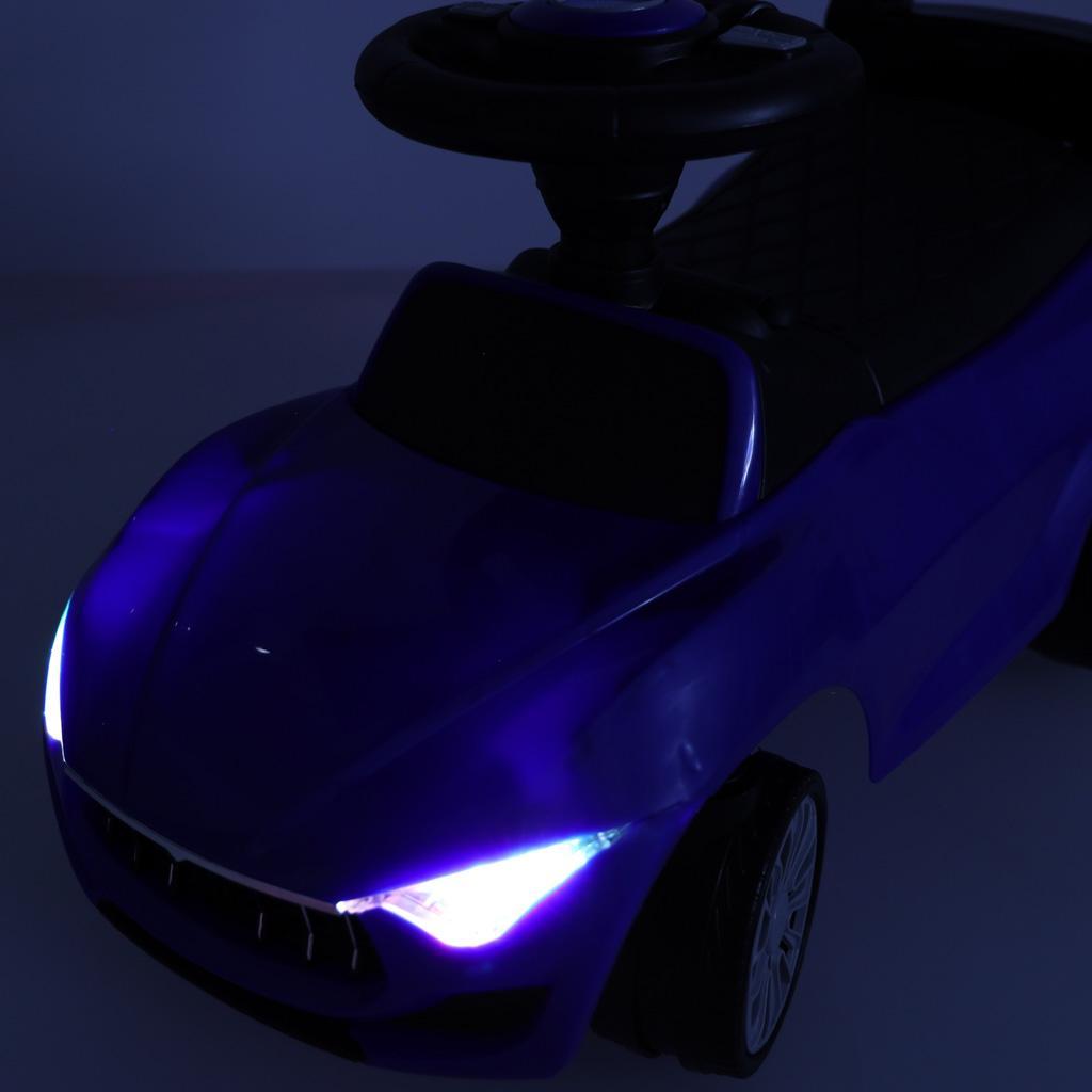 Jeździk samochód pchacz z dźwiękiem światłami niebieski dla dzieci 28x38,5x65 cm 9 Full Screen