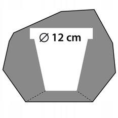 Doniczka betonowa Square Geometric 12 cm | Czarny Mat - Miniaturka zdjęcia nr 4
