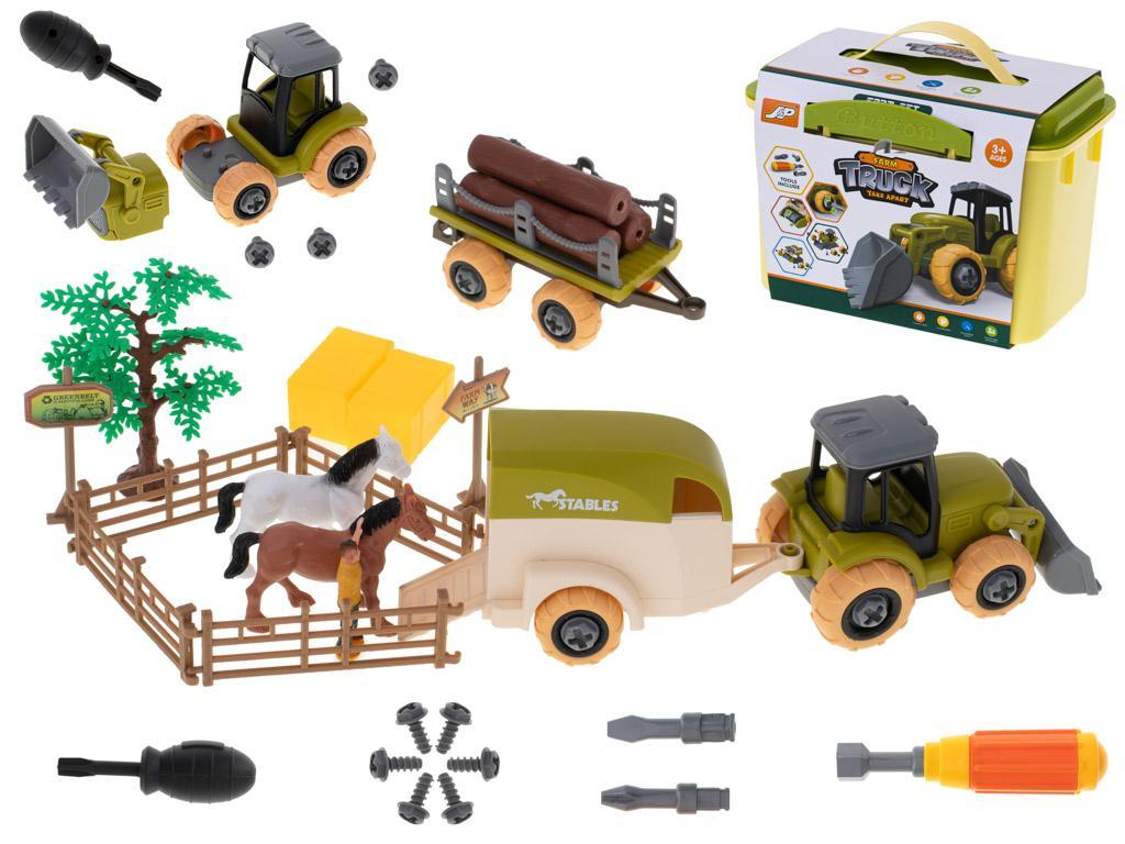 Gospodarstwo rolne farma zestaw zabawek z traktorem dla dzieci 24x5x16 cm 0 Full Screen