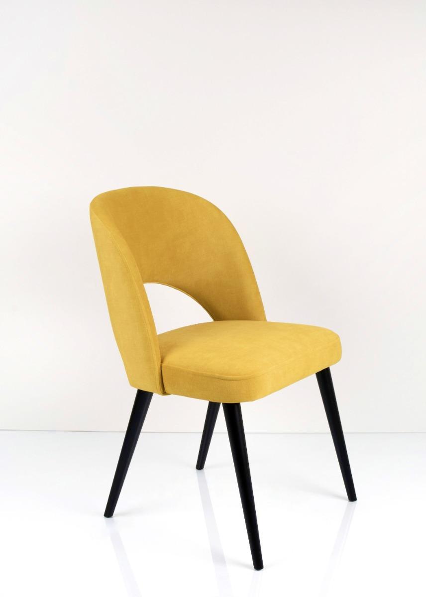 Krzesło tapicerowane KR-5 46x82x45 cm DELUXE Hold Me 12 do jadalni żółty nr. 3