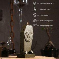 Świeca Coffin with Pentagram Brass - Miniaturka zdjęcia nr 3