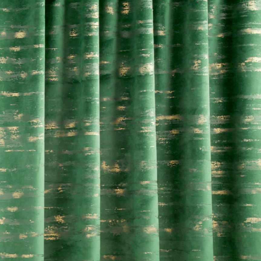 Zasłona ANDREAN 135x280 cm zielona welwetowa na taśmie  2 Full Screen