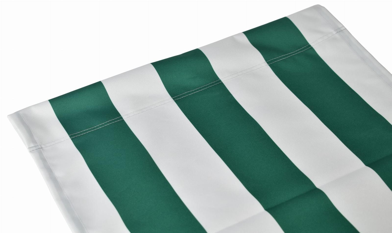 Tkanina leżakowa 45x120 cm materiał na leżak pasy biało-zielone 0 Full Screen