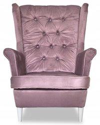 Fotel Uszak liliowy lilaróż salon kosmetyczny - Miniaturka zdjęcia nr 2