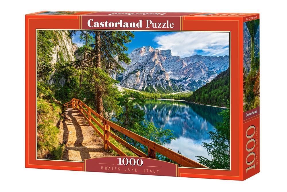 CASTORLAND Puzzle układanka 1000 elementów Braies Lake, Italy - Jezioro Braies Włochy 68x47cm nr. 3