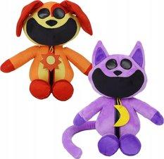 Zestaw 2 maskotki DogDay i CatNap Kot Fioletowy XL 60cm Smiling Critters