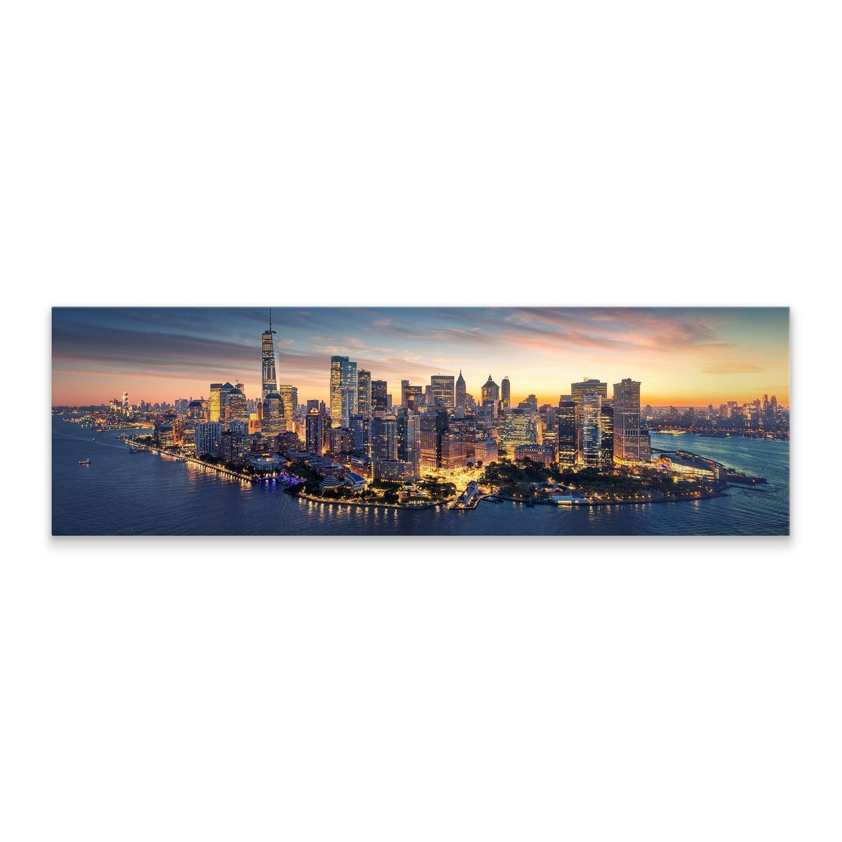 Obraz Na Płótnie Canvas Do Biura MANHATTAN NY Panorama 145x45cm nr. 2