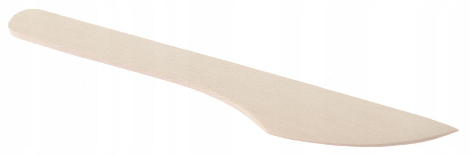 Drewniany nóż 21 cm do smarowania masła powideł nożyk buk naturalny nr. 1