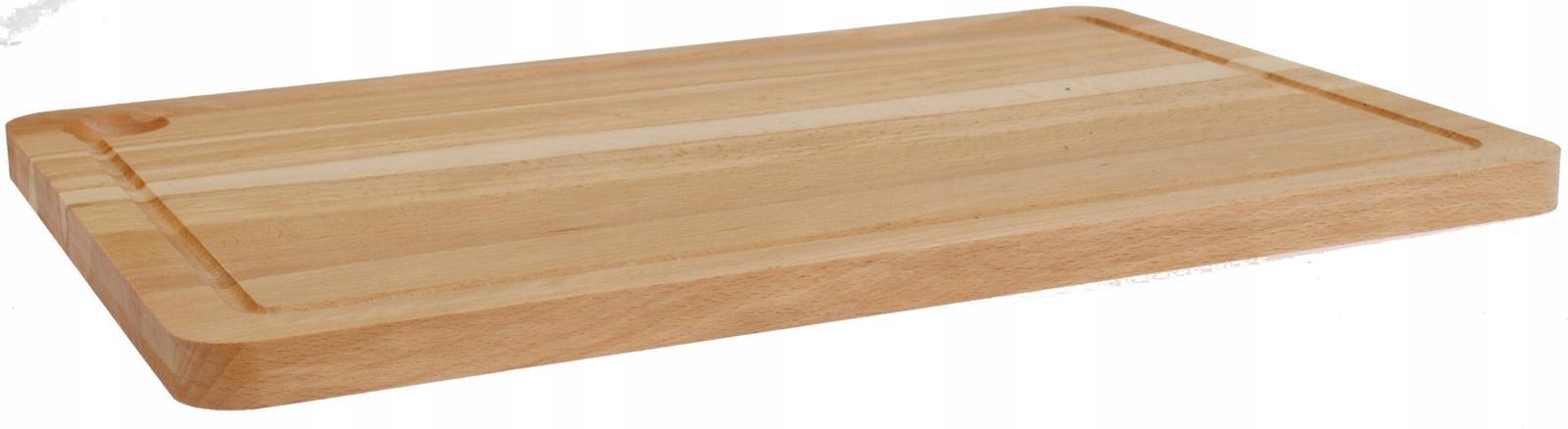 Deska do krojenia 30x2x45 cm drewniana naturalny buk nr. 3