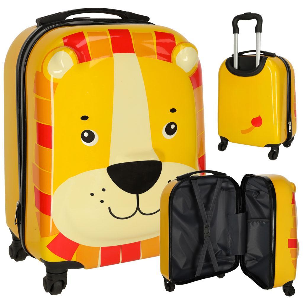 Walizka podróżna dla dzieci bagaż podręczny na kółkach lew nr. 1