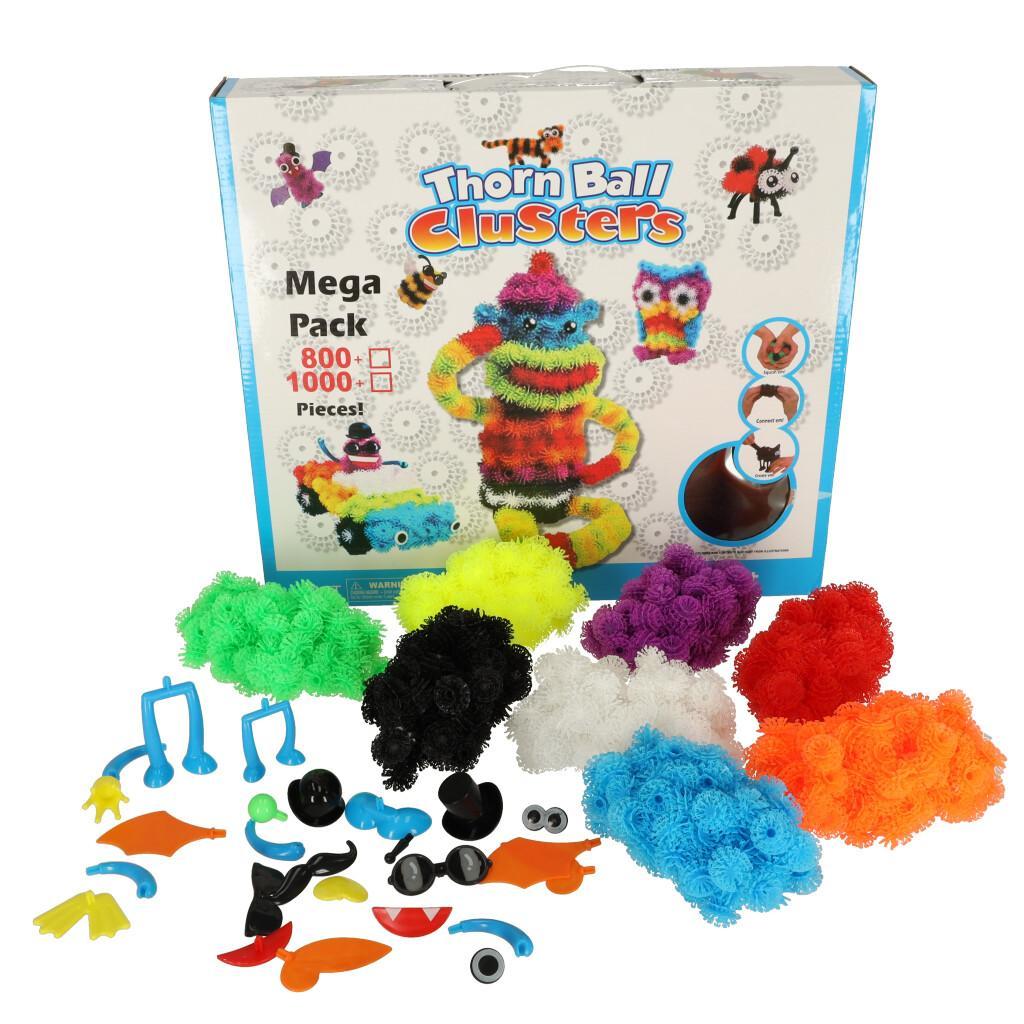 Rzepy czepy klocki kulki kolorowe kreatywne 836 elementów zabawka dla dzieci 38,6x6,5x35 cm nr. 7