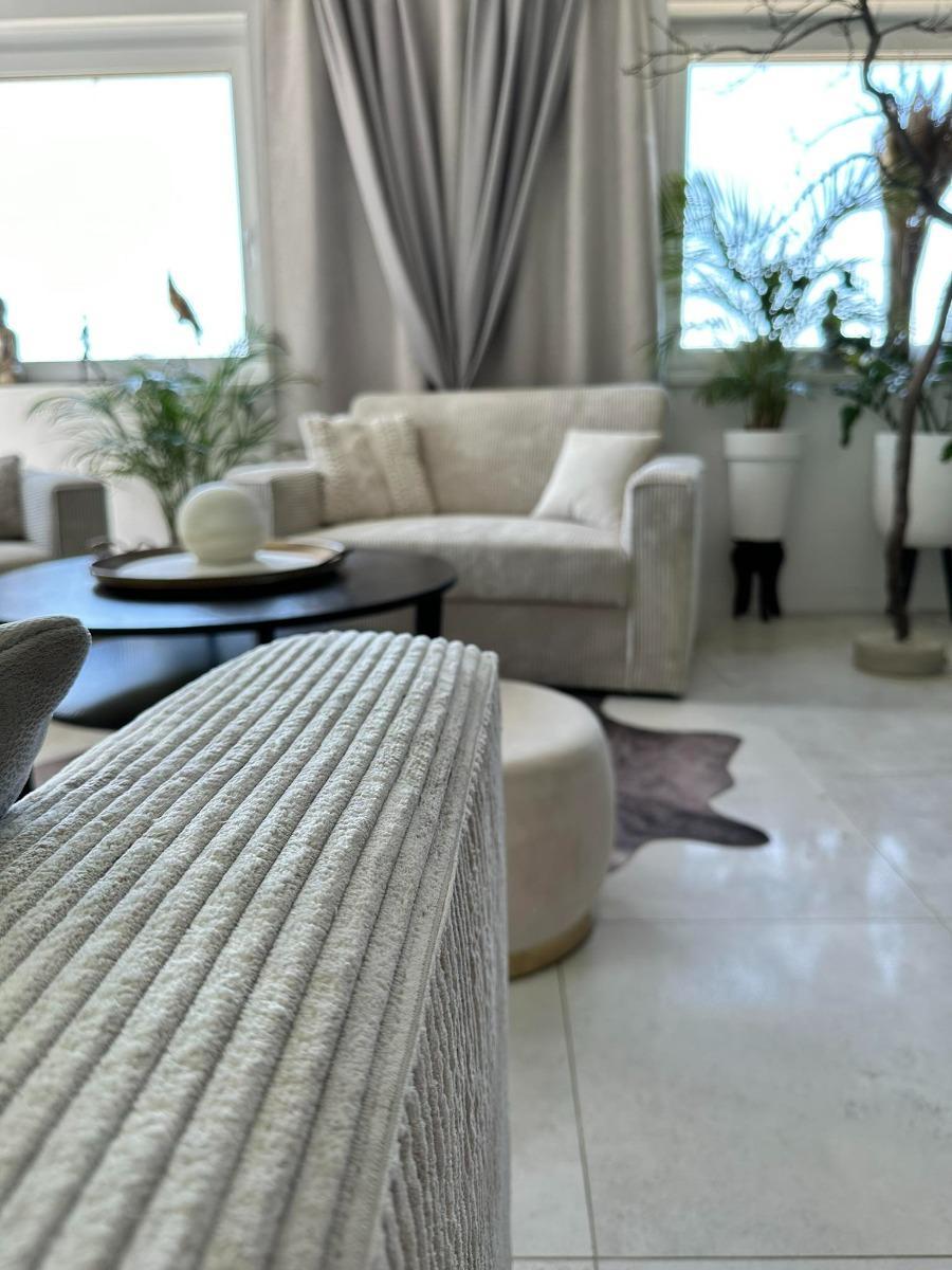 Komplet 2x kanapa/ sofa + fotel zestaw sztruks beżowy wypoczynkowy do salonu 3 elementy nr. 6