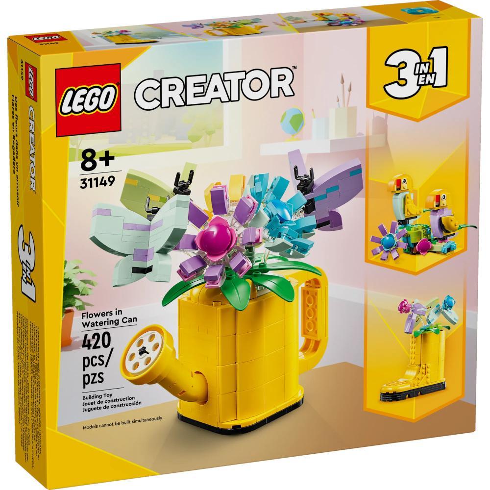 Lego Creator oryginalny duży zestaw klocków 3w1 kwiaty w konewce 31149 nr. 1
