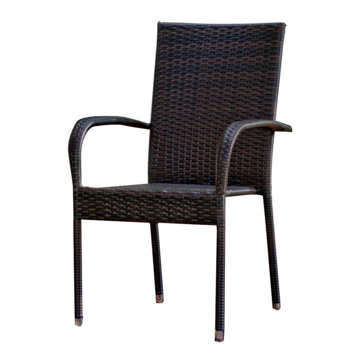 Krzesło ogrodowe SOTTILE 56x50x84 cm z technorattanu do ogrodu brązowe nr. 2