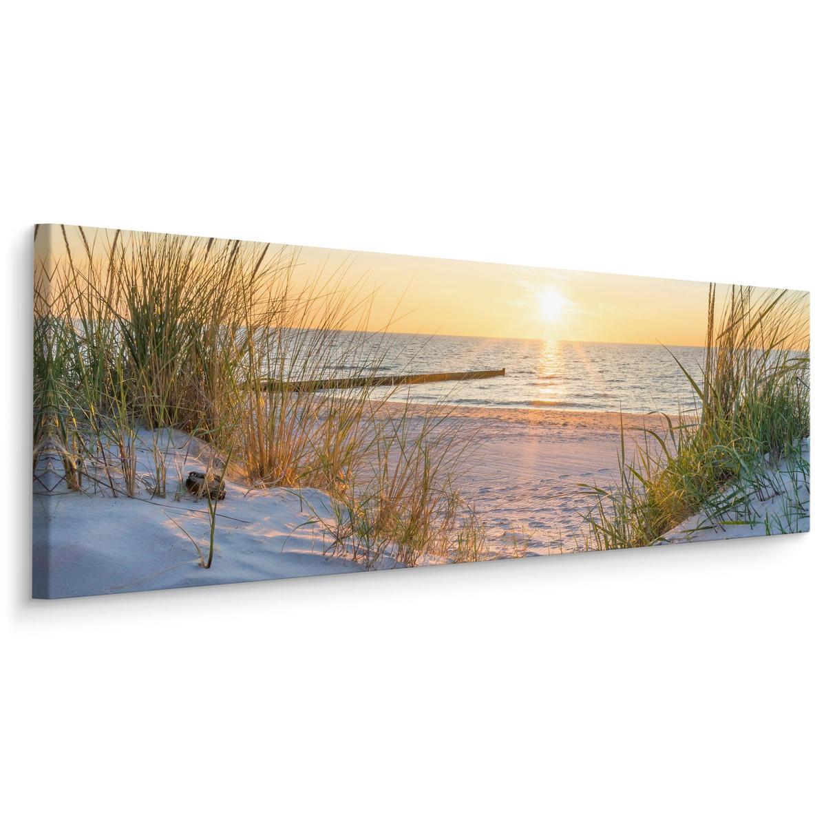 Obraz Do Salonu PLAŻA Morze Zachód Słońca Panorama Pejzaż 145x45cm 0 Full Screen