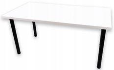 Biurko gamingowe 136x66x36 cm białe stół do pokoju gracza