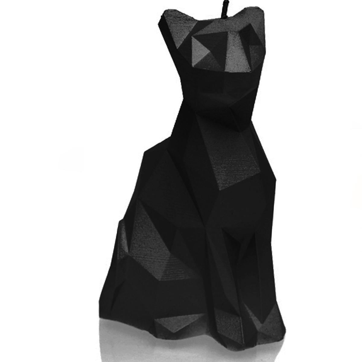 Świeca Cat Low-Poly Black Matt 0 Full Screen