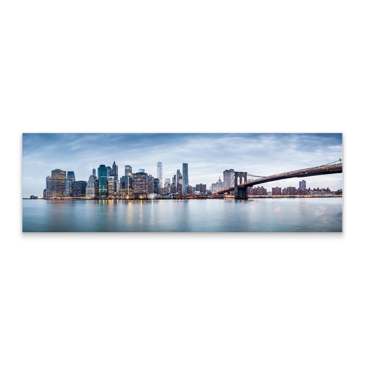 Obraz Do Jadalni PANORAMA Nowego Yorku Miasto Ocean Most 145x45cm 1 Full Screen