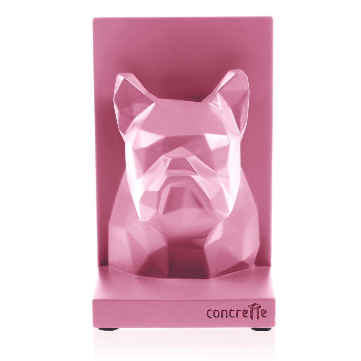 Podpórka do książek Bulldog Low-Poly Candy Pink Poli 3 Full Screen