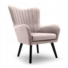 Fotel TED 76x100x78 cm do salonu jasnobeżowy Mono