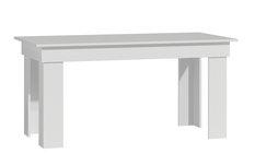 Stół MADRAS 160x80x75 cm klasyczny biały do pokoju