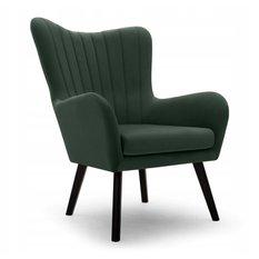 Fotel TED 76x100x78 cm do salonu zielony Velluto