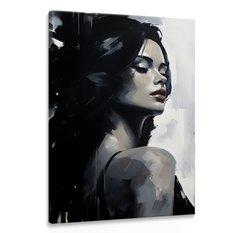 Obraz Na Płótnie Zmysłowy PORTRET Kobiety Abstrakcja Styl Glamour 80x120cm