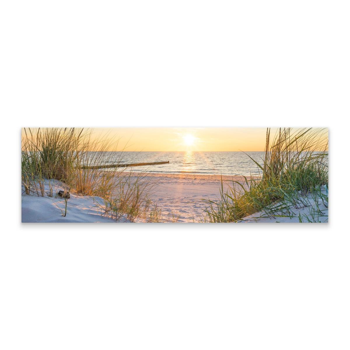 Obraz Do Salonu PLAŻA Morze Zachód Słońca Panorama Pejzaż 145x45cm 1 Full Screen