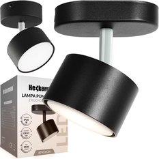 Lampa sufitowa punktowa LED Heckermann 8795313A Czarna 1x głowica