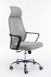 Fotel obrotowy NIGEL 127x68x52 cm wygodny szary do biura 