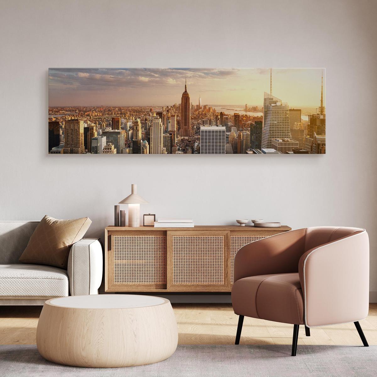 Obraz Do Biura Panorama NOWEGO YORKU Miasto Architektura 145x45cm 6 Full Screen