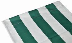 Tkanina leżakowa 45x120 cm materiał na leżak pasy biało-zielone