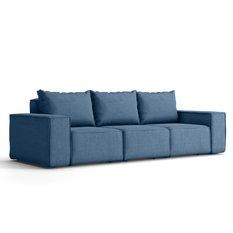 Sofa ogrodowa SONNE 245x88x73 cm 3 - osobowa wodoodporna na taras do ogrodu niebieska
