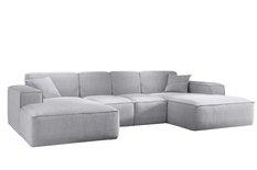 Sofa U SIENA LARGE 344x73x165 cm w kształcie U bez funkcji spania do salonu szara