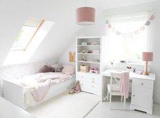 Lampa wisząca Velvet 35x35x23 cm do pokoju dziecka różowy drewno białe