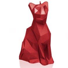 Świeca Cat Low-Poly Red