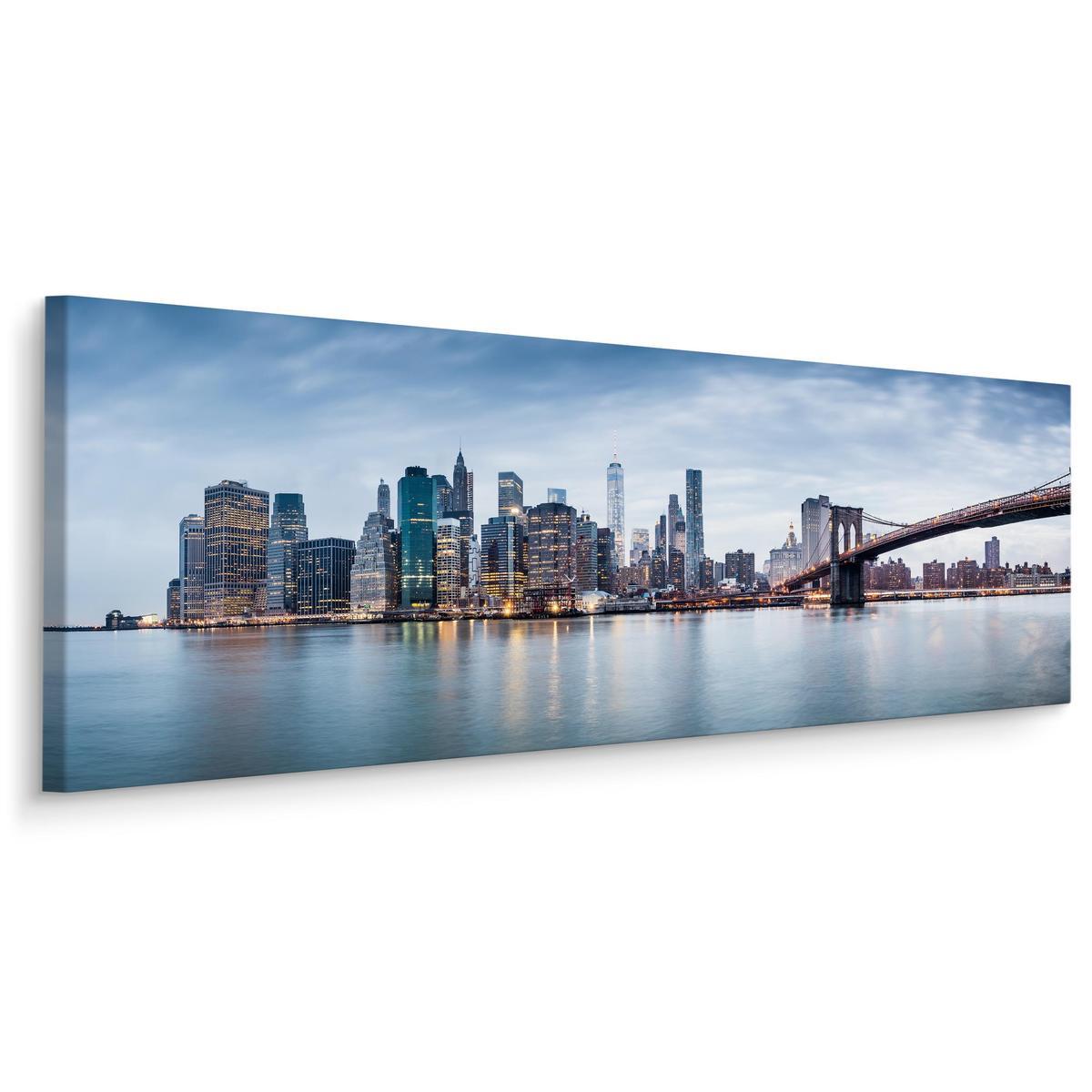 Obraz Do Jadalni PANORAMA Nowego Yorku Miasto Ocean Most 145x45cm 0 Full Screen