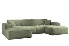 Sofa U SIENA LARGE 344x73x165 cm w kształcie U bez funkcji spania do salonu oliwkowy