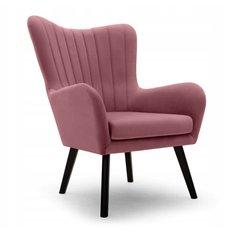 Fotel TED 76x100x78 cm do salonu różowy Mono