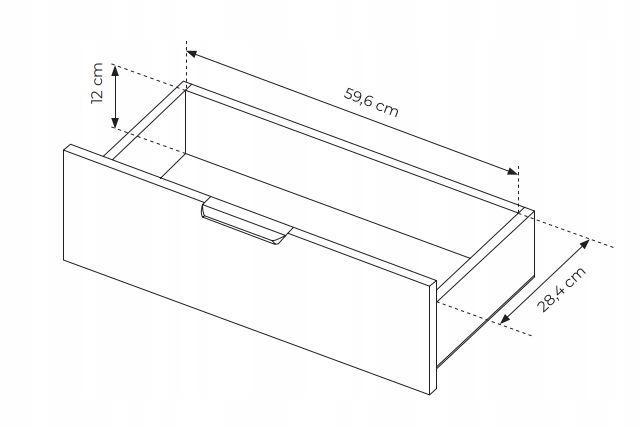 Komoda MILTON 137,3x39,5 cm kasztan antracyt z szufladami do sypialni lub salonu   5 Full Screen